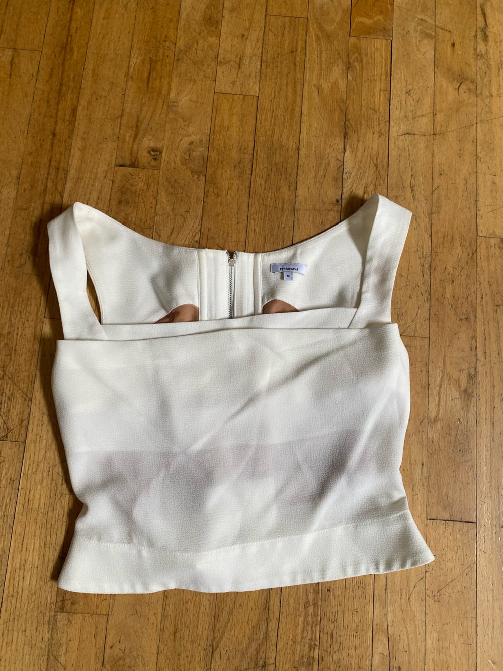 Miaou white corset top. Size medium